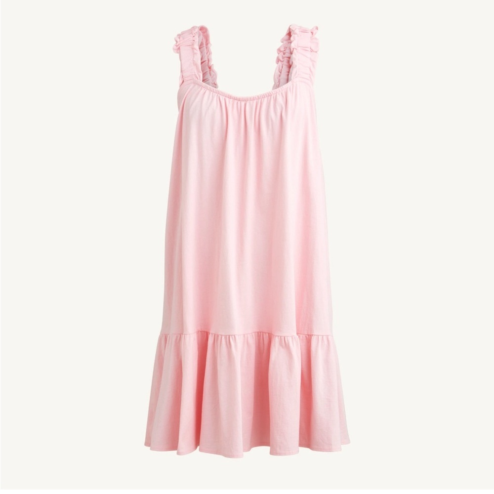 J Crew Broken-in jersey mini dress coverup pink sz Small